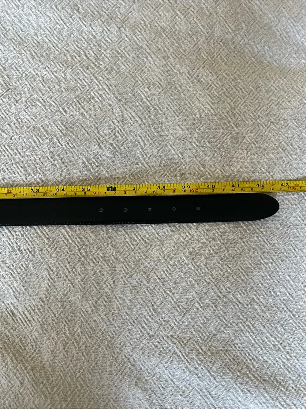 Vintage Christin Dior Black Leather Belt with Gold Silver Signature Buckle